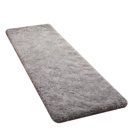 พรม MJHOMEDESIGNS BEDSIDE CARPET 78 ขนาด 80*150 ซม. เทา NO.1_0
